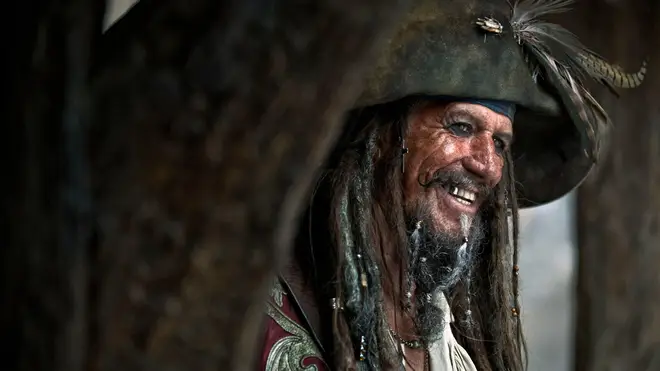 Keith Richards in Pirates Of The Caribbean: Stranger Tides (2011).