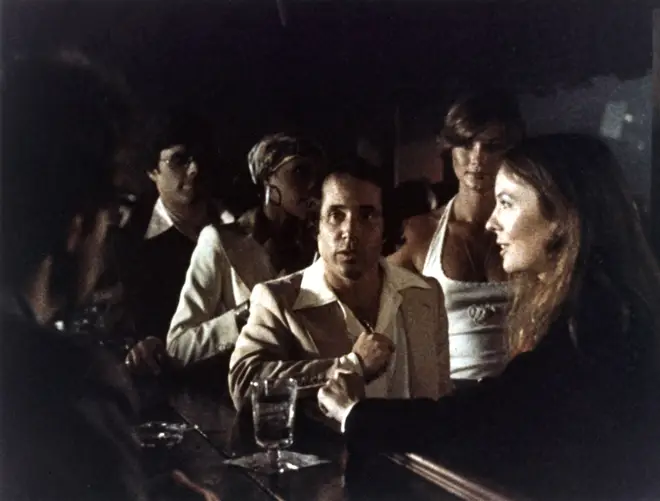 Paul Simon with Diane Keaton in Woody Allen's Annie Hall (1977).