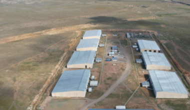 Ekibastuz crypto mine. 8 large industrial warehouses in the desert.