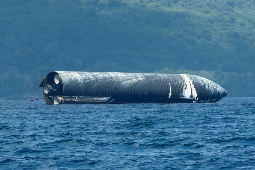 Space junk is seen on waters.