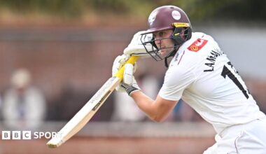 Tom Lammonby batting for Somerset