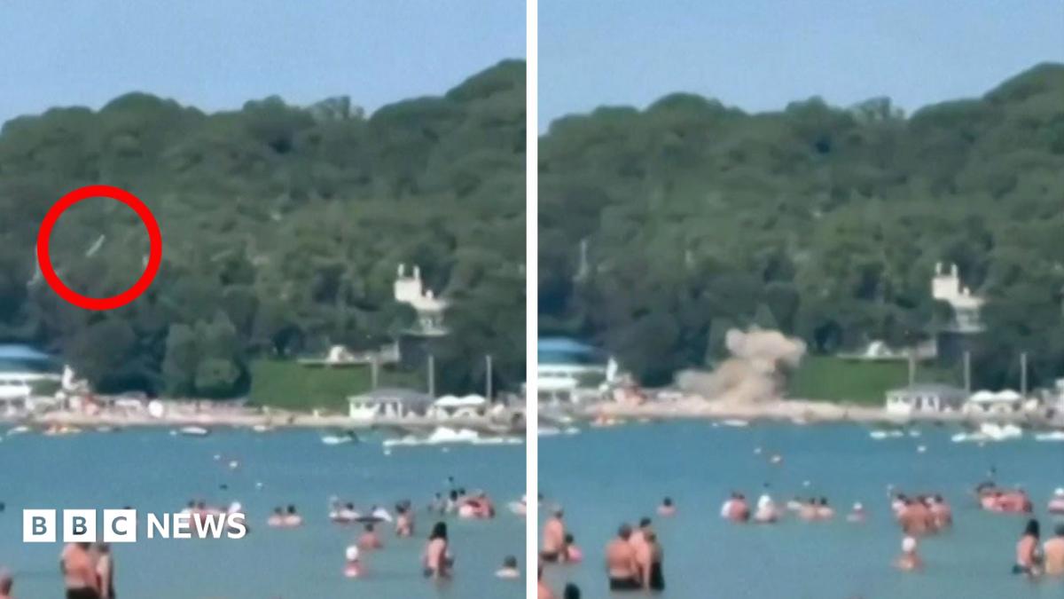 Russia says seven killed and 40 injured by Ukrainian drone hitting beach - live updates