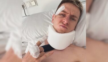 'Stayin Alive' – Tadej Pogačar posts update from Barcelona hospital bed as question marks linger over cause of crash and rest of season after Vuelta a España abandon