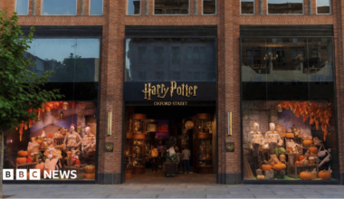 Computer-generated image of the exterior of the Harry Potter shop, which is set to open in London's Oxford Street in November.