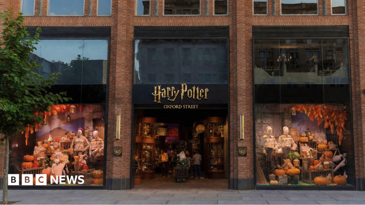 Computer-generated image of the exterior of the Harry Potter shop, which is set to open in London's Oxford Street in November.
