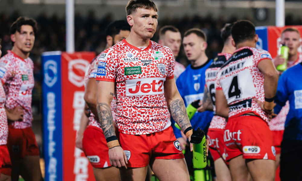 - 28/03/2025 - Rugby League - Betfred Super League: Round 6 - Leigh Leopards vs Wakefield Trinity - Leigh Sports Village, Leigh, England - Keanan Brand of Leigh