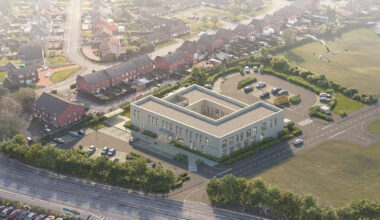 An artist's impression of the new health centre in Burntwood