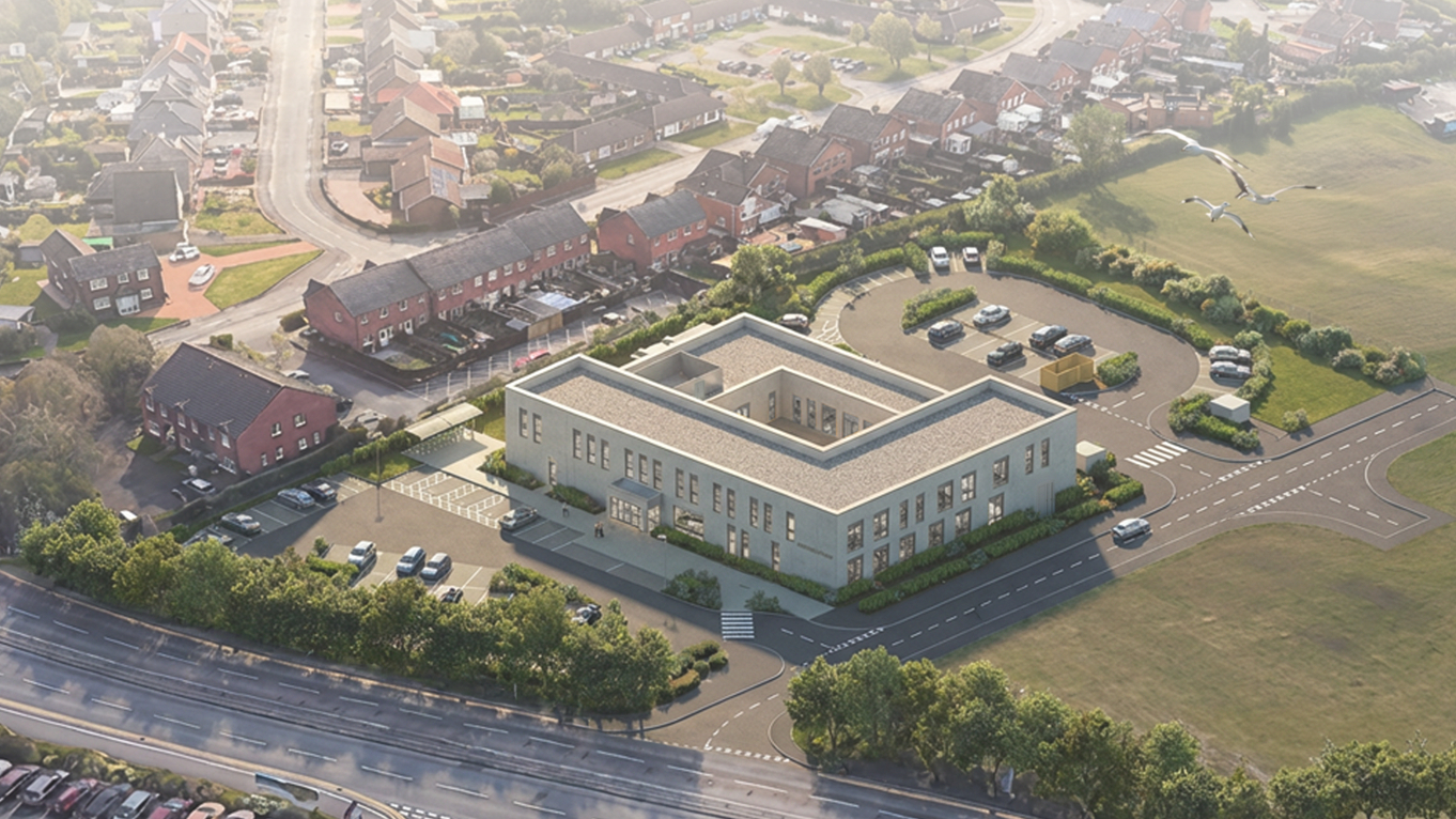 An artist's impression of the new health centre in Burntwood