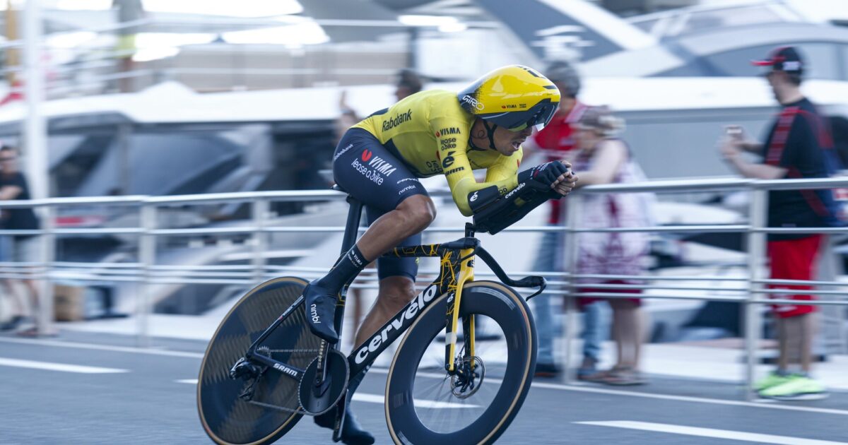 Top-ten finishes for Laporte and Van Aert in opening time trial Vuelta a España - Team Visma