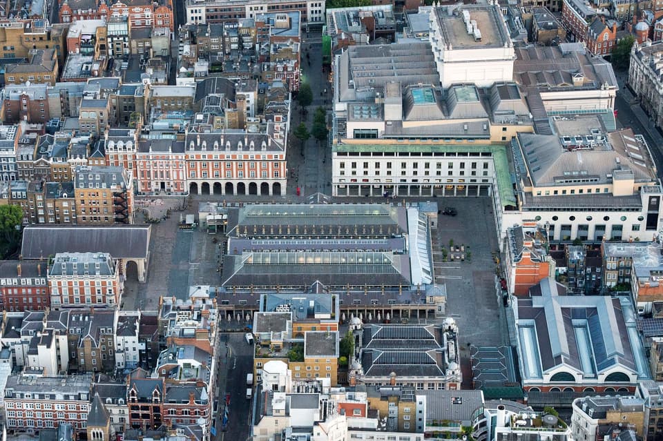 Covent Garden aerial view