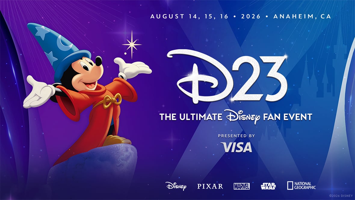 Banner for Disney's D23 event