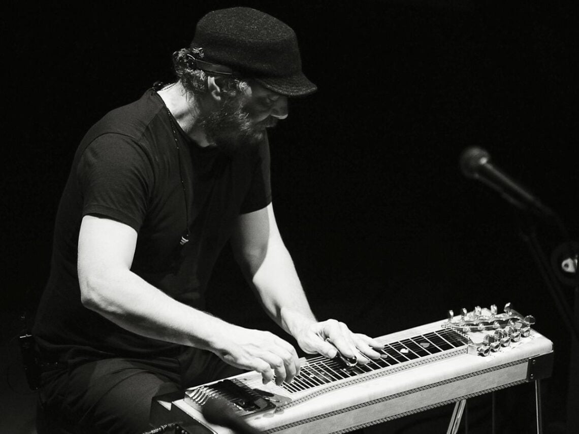 Daniel Lanois performing at the Stockey Centre in Parry Sound, Ontario, Canada on November 8, 2008