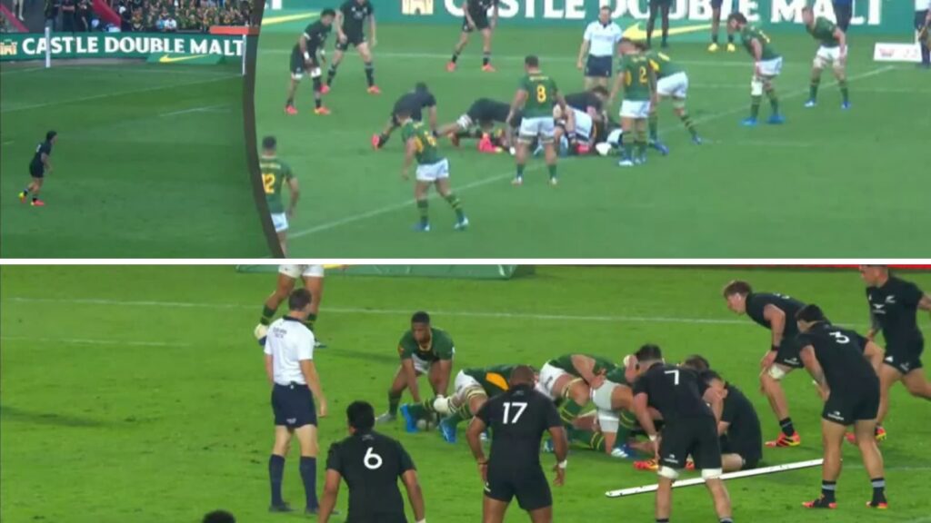 Eben Etzebeth and Fabian Holland chargedown decisions (images via: SuperSport's Final Whistle Presents Side Entry show)