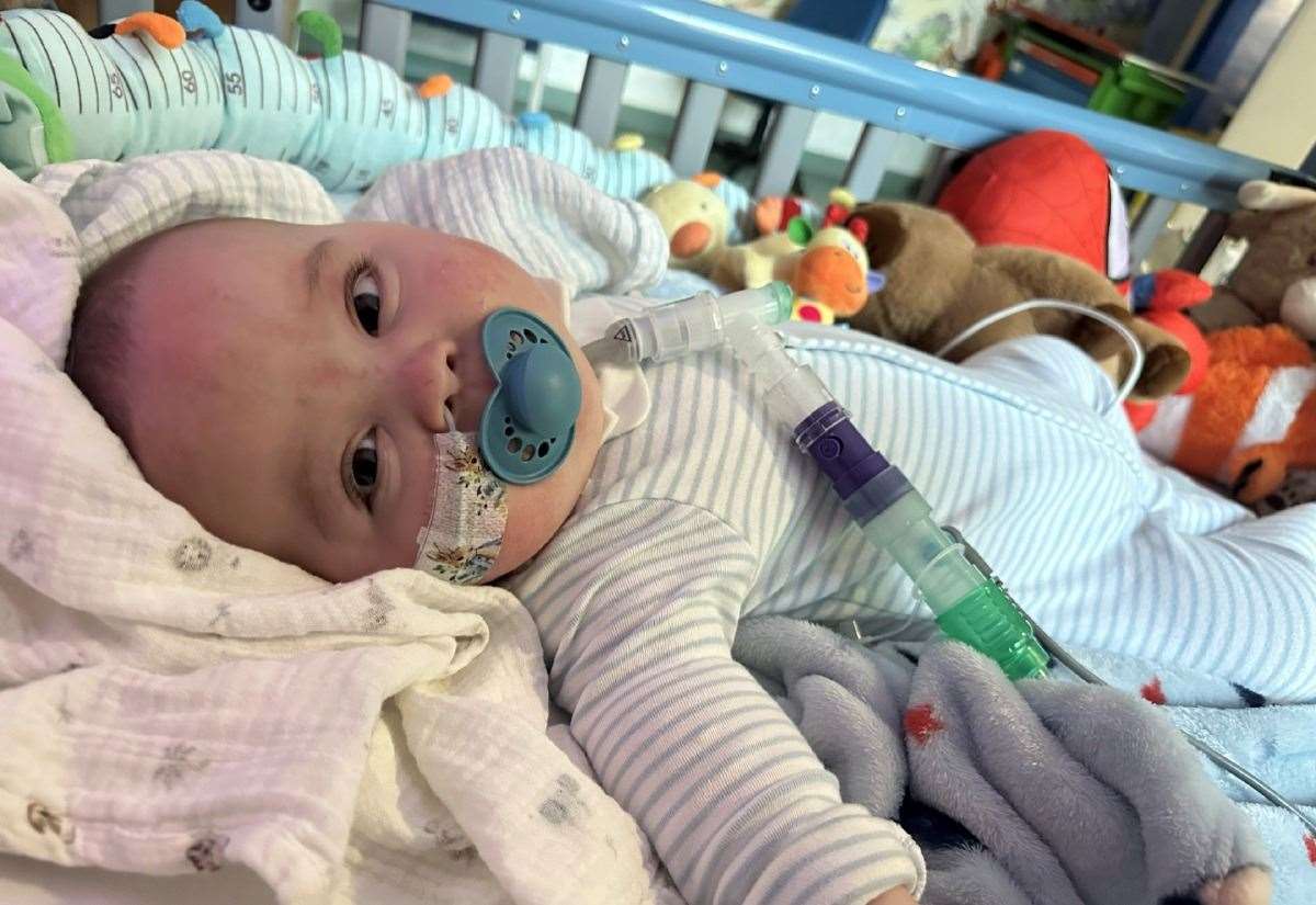 Home at last - baby Teddy spent seven months in Addenbrooke’s Hospital, and now his parents have helped shape unique app