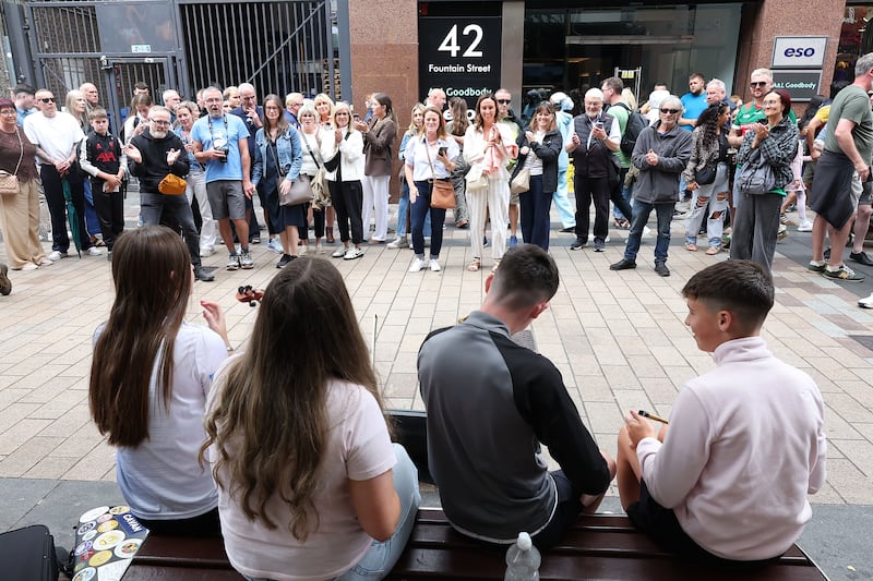 Musicians and dancers entertain thousands the Fleadh cheoil na héireann 2026 in Belfast. PICTURE: MAL MCCANN