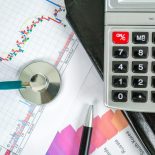 Medical marketing and Healthcare business analysis report, Medical Expenditure, Medicare Payment - stock photo