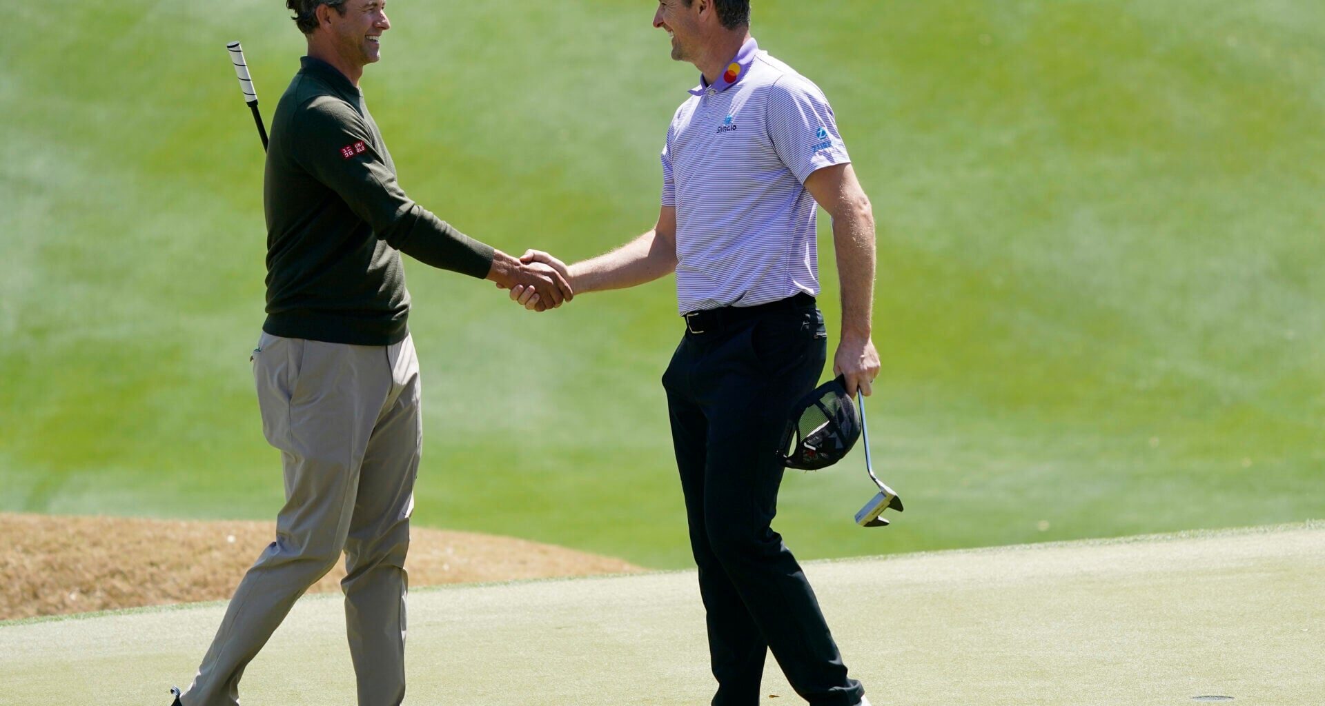 Justin Rose reacts to being paired with Adam Scott at the Tour Championship