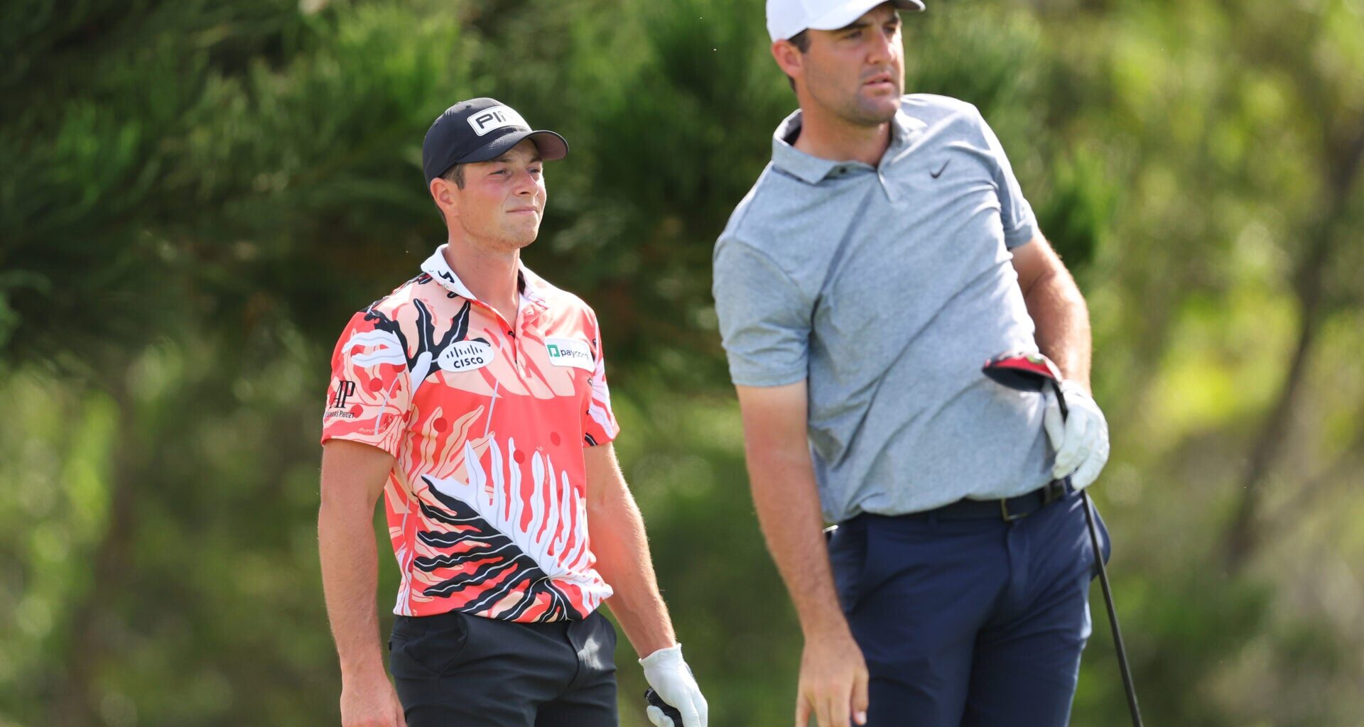 Ryan Fox and Viktor Hovland react to Scottie Scheffler's runaway win at the FedEx St. Jude