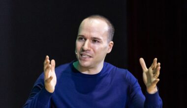 Greg Brockman, president and co-founder of OpenAI Inc., during the SK AI Summit in Seoul, South Korea.