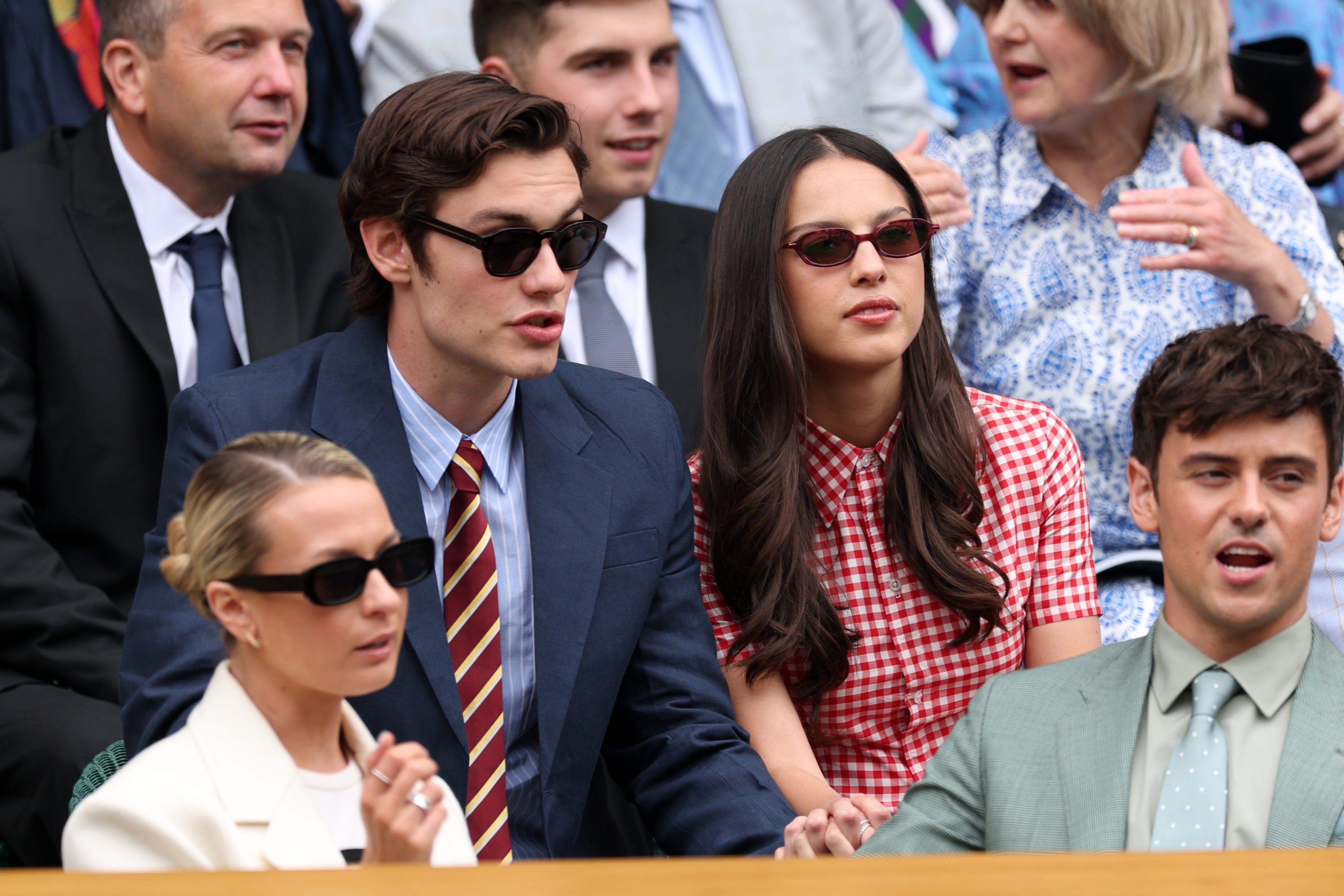 No more drama: Olivia Rodrigo and her ex-boyfriend, the actor Louis Partridge – she’s recently been spotted with a man in private equity