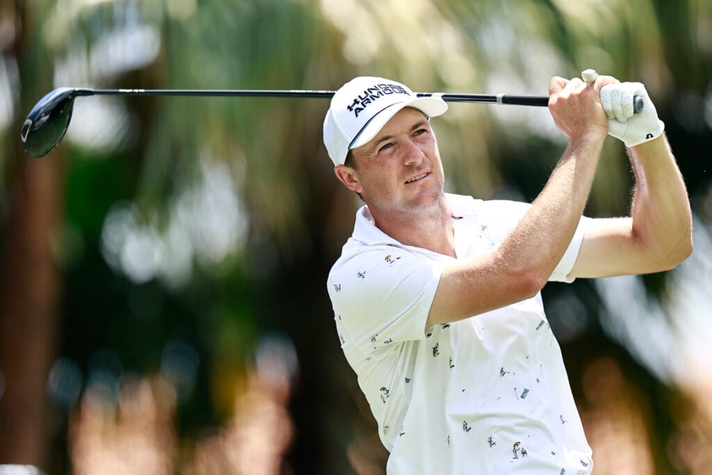 Jordan Spieth during the first round of the Cadillac Championship at Trump National Doral