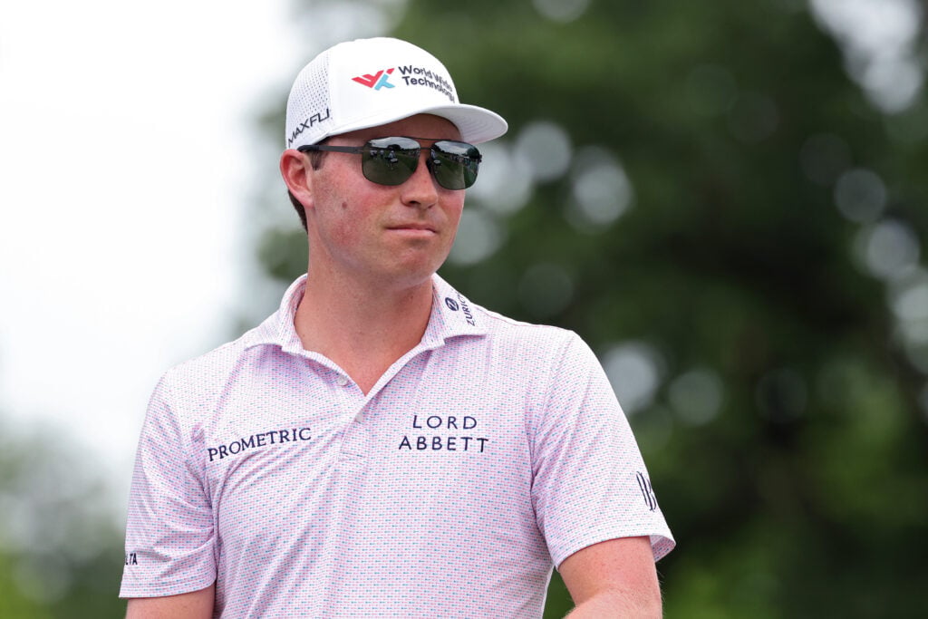 Ben Griffin in action at the Charles Schwab Challenge