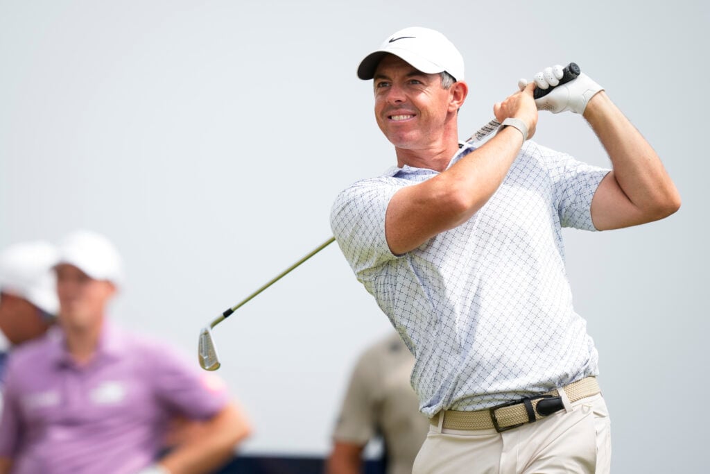 Rory McIlroy of Northern Ireland on the 11th tee during the second round of The Open Championship at Royal Birkdale