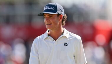 Jackson Koivun reacts after matching record set by Tiger Woods on the PGA Tour, 'it's pretty cool'