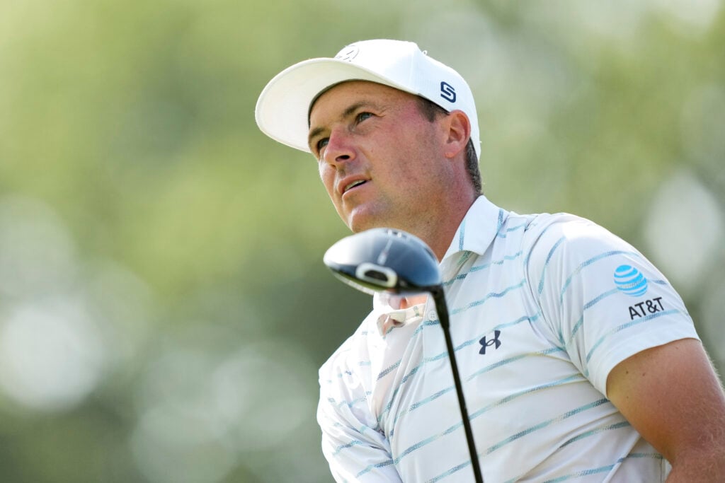 Jordan Spieth in action during the first round of the FedEx St. Jude Championship at TPC Southwind