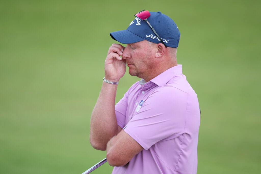 Shaun Norris of South Africa on day four of the Nexo Championship 2026 at Trump International Golf Links | Source: Ross Parker/Getty Images