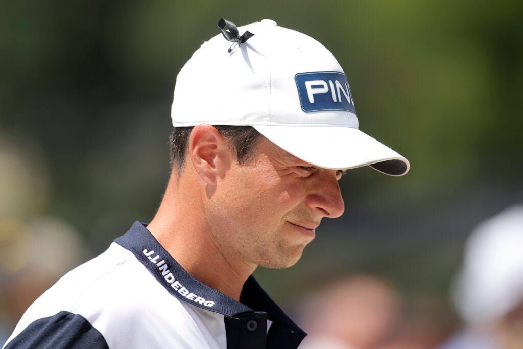 Viktor Hovland during the final round of the Tour Championship at East Lake
