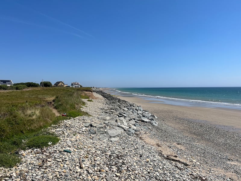 The heavily eroded coastline at Ballygrangans, Kilmore looking towards Bastardstown. Photograph: Steven Carroll