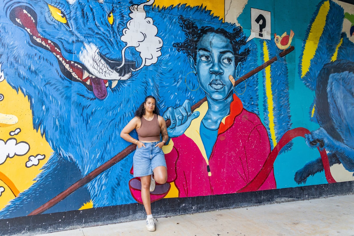 Bria Fernandes is bidding farewell to Winnipeg, but her paintings and murals are a lasting love letter