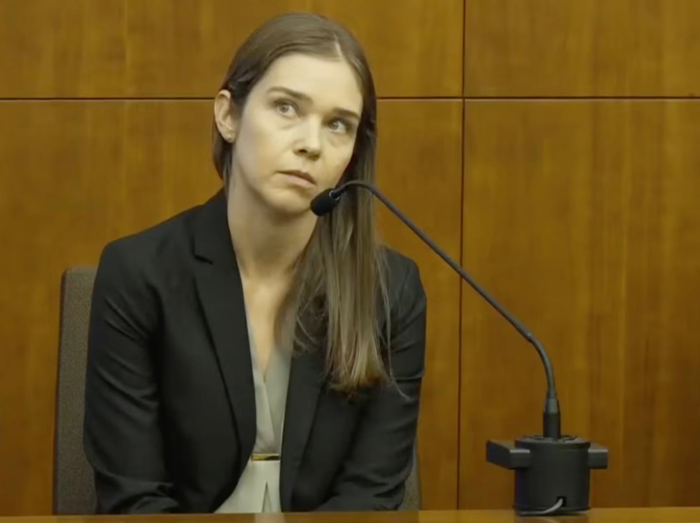 Dr. Jennifer Tufts testifies during the Lindsay Clancy murder trial in Plymouth on Monday, August 10, 2026.