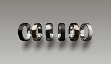 array of 6 Oura rings