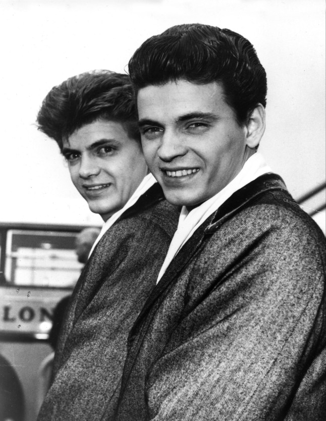 Phil, left, and Don of the Everly Brothers