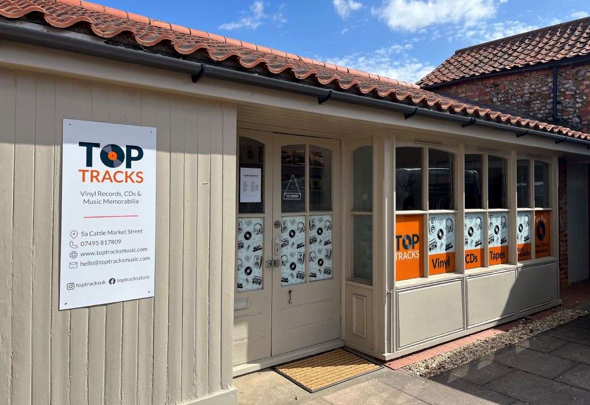 Record shop Top Tracks in Fakenham announces closure of physical store