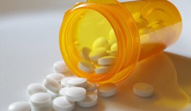 Prescription Medicine Bottle Round White Pills