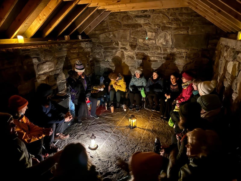Dark sky park walks sometimes end with singing, poetry or storytelling sessions 