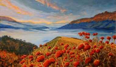 Pieces of work by Bishop’s Stortford Art Society member Frances Walters