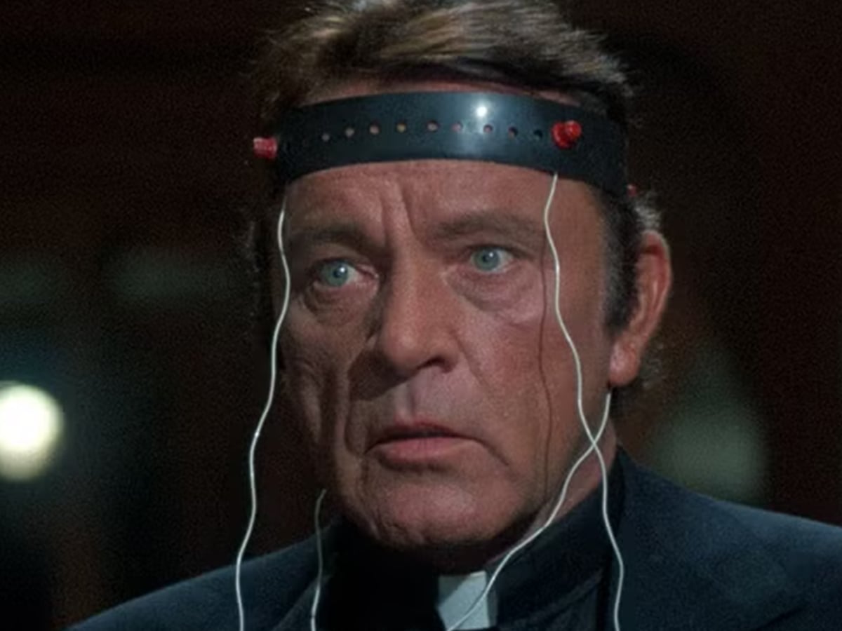 Richard Burton as Father Philip Lamont, ‘Exorcist II- The Heretic’