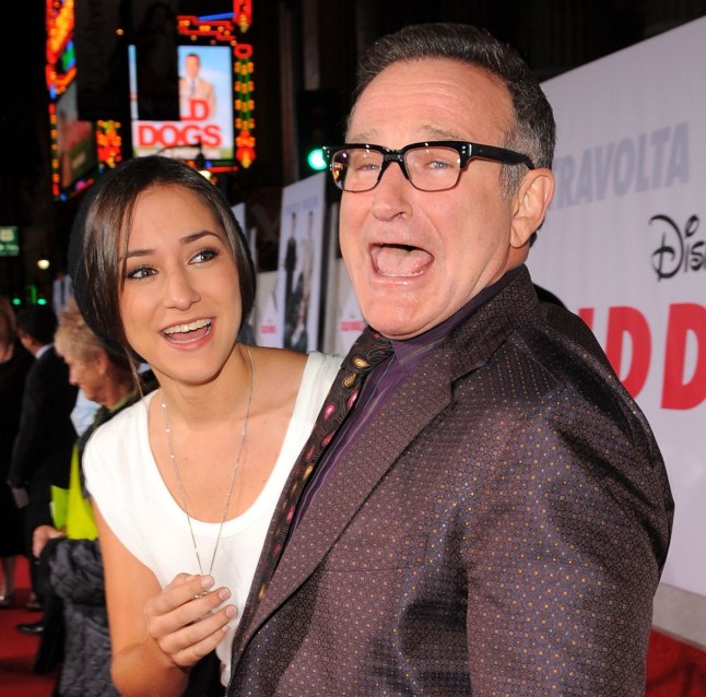 HOLLYWOOD - NOVEMBER 09: Actors Zelda Williams (L) and Robin Williams arrive at the premiere of Walt Disney Pictures' "Old Dogs" held at the El Capitan Theatre on November 9, 2009 in Hollywood, California. (Photo by Michael Caulfield/WireImage)