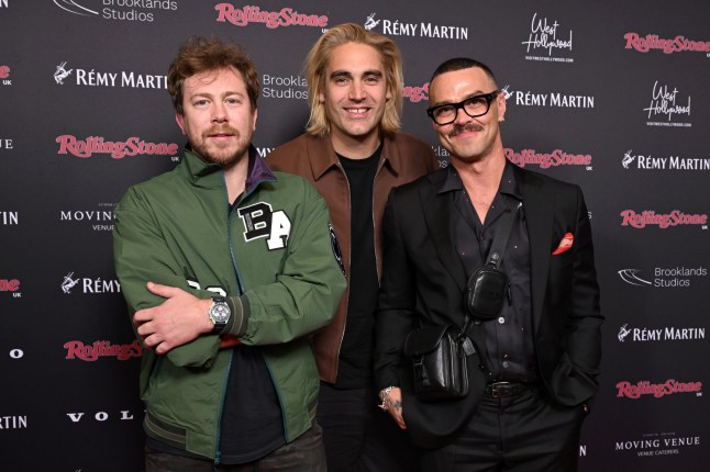 LONDON, ENGLAND - NOVEMBER 23: James Bourne, Charlie Simpson and Matt Willis the band Busted attend the Rolling Stone UK Awards 2023 at The Roundhouse on November 23, 2023 in London, England. (Photo by Jeff Spicer/Getty Images)