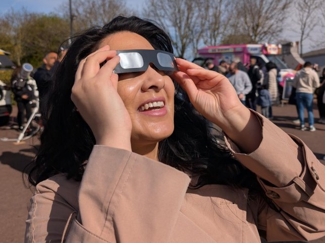 Eclipse glasses reduce sunlight to safe levels and block harmful rays (Photo: National Space Centre, Leicester)