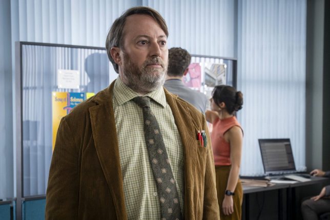 TX DATE:,TX WEEK:,EMBARGOED UNTIL: .,PEOPLE:John ?Ludwig? Taylor (DAVID MITCHELL),DESCRIPTION:,COPYRIGHT:Big Talk Studios,CREDIT LINE:BBC/Big Talk Studios /Olly Courtney Ludwig Series 2 TV still BBC