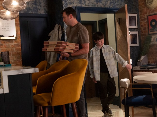 Kit and Harry in the kitchen