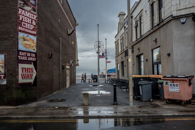 BLACKPOOL, ENGLAND - NOVEMBER 04: Shuttered shops remain closed for the winter season on November 04, 2025 in Blackpool, England. Seven neighbourhoods in Blackpool rank amongst the top 10 most deprived in England according to the English Indices of Deprivation report released last week. (Photo by Christopher Furlong/Getty Images)