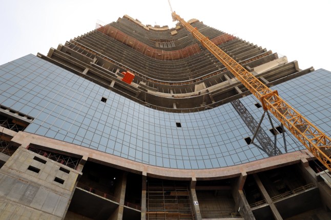 ATTENTION: For the full PHOTO ESSAY text please see Advisory Notice epa06783935 Mandatory Credit: Photo by Amel Pain/EPA-EFE/Shutterstock (9724577c) (43/43) A view of the Jeddah Tower rising to about 300 meters as work progresses on construction of the record breaking structure in Jeddah, Saudi Arabia, 05 May 2018. The Jeddah Tower is planned to rise to 1,000 meters tall and have 167 floors on completion in 2020-2021, to become the tallest completed building in the world in the main height to architectural top category, a record presently held by the Burj Khalifa in Dubai. The sky is the limit when it comes to tall buildings, which has sparked a worldwide race between nations to construct ever higher. Race to be the Tallest, Jeddah, Saudi Arabia - 10 May 2018