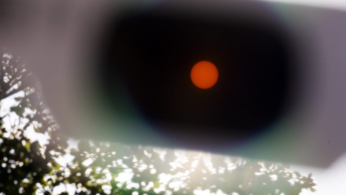 The sun polarised through a pair of Celestron solar eclipse glasses at the Royal Observatory Greenwich, south east London, ahead of the Solar eclipse on August 12, which will be the first total solar eclipse visible over mainland Europe since 1999. A partial eclipse should be visible from the UK, with around 90% of the Sun covered. Picture date: Friday August 7, 2026. PA Photo. Photo credit should read: Jordan Pettitt/PA Wire