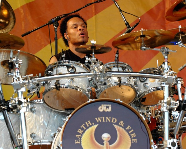 NEW ORLEANS - APRIL 30: John Paris performs with Earth, Wind & Fire at the Acura Stage on day five of New Orleans Jazz & Heritage Festival on April 30, 2010 in New Orleans, Louisiana. (Photo by Clayton Call/Redferns)